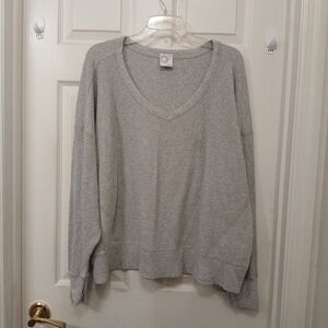 Offline By Aerie Waffle Natch Thermal Top Women's Size XL Gray